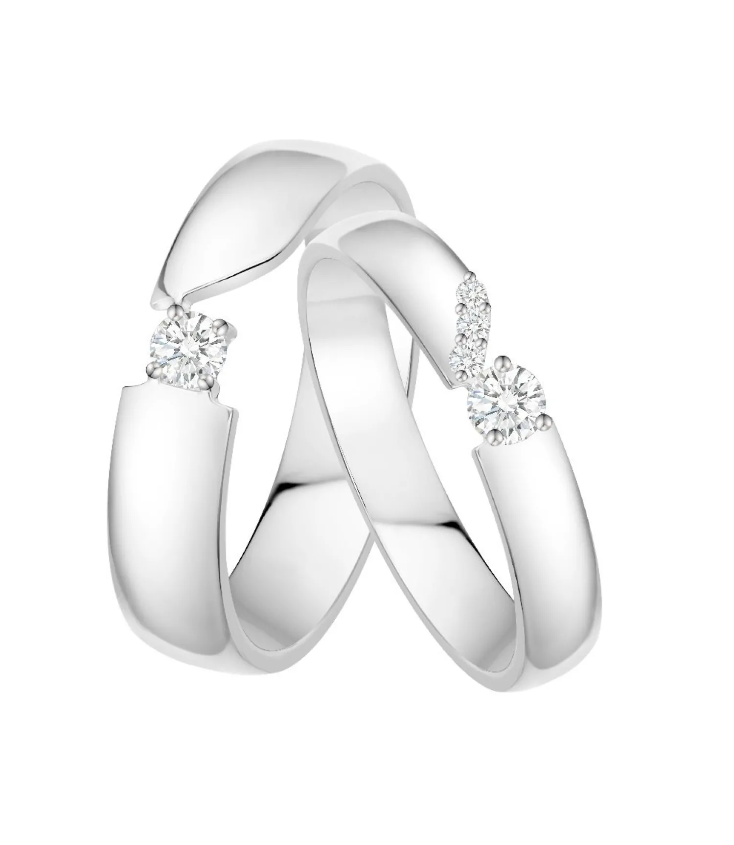 Lee Hwa Jewellery Women's Wedding Bands-FOREVERMARK