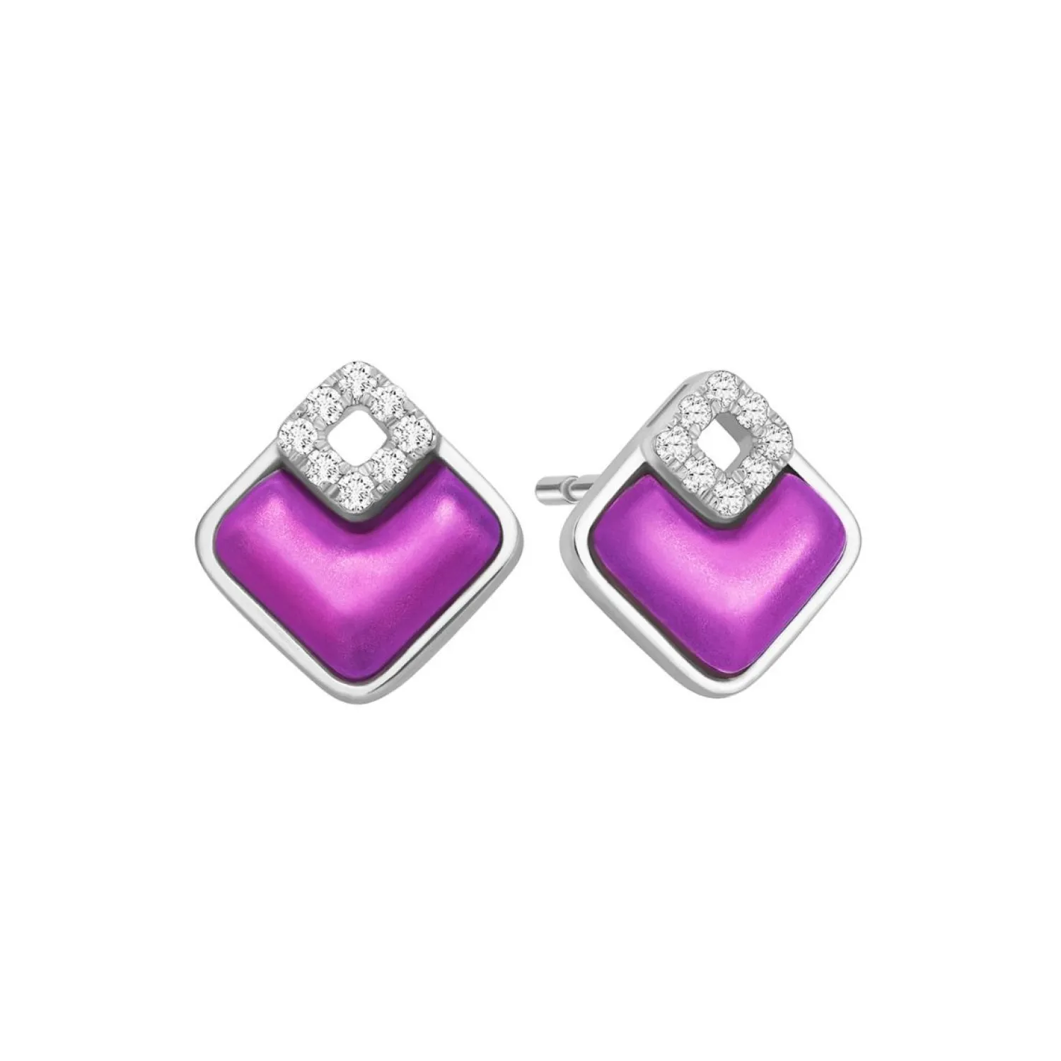 Lee Hwa Jewellery Earrings-PURPLE GOLD