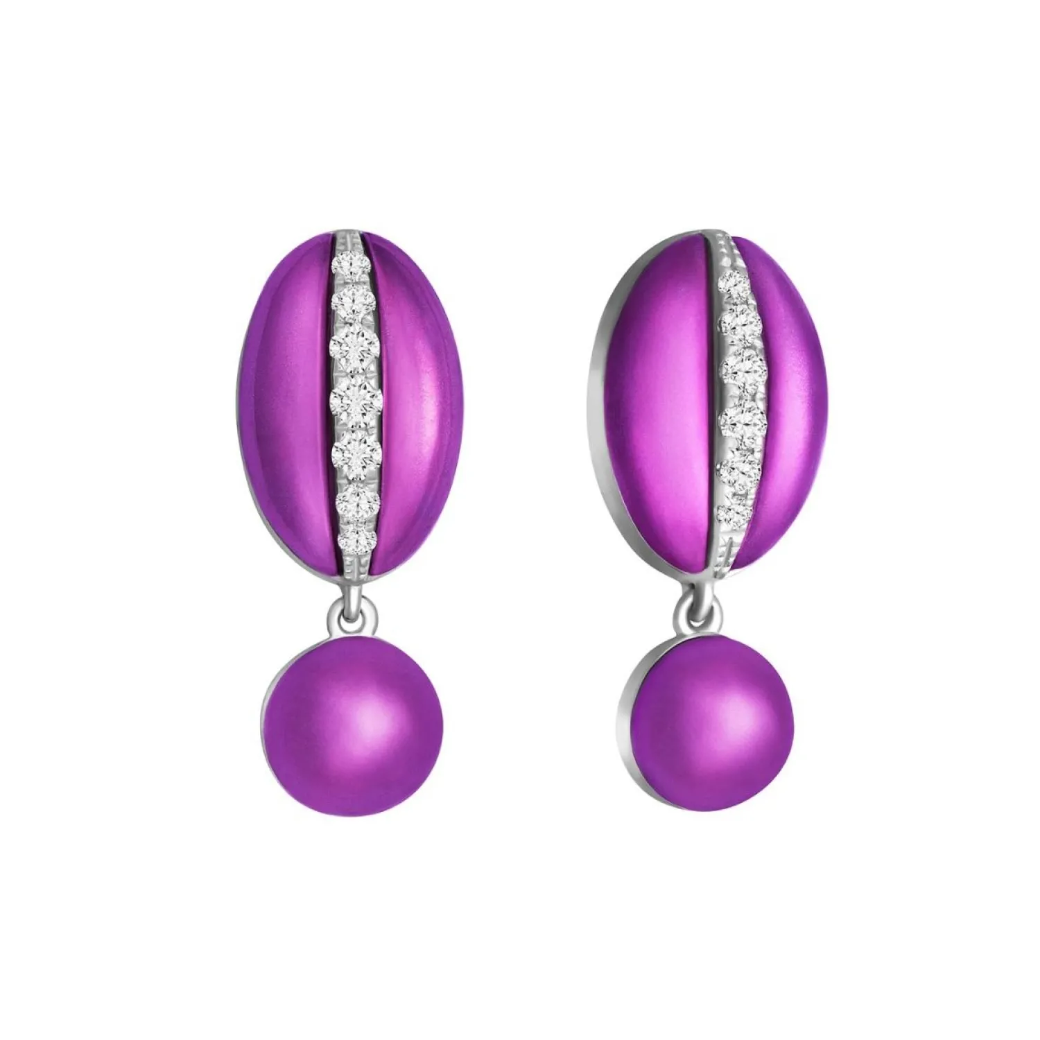 Lee Hwa Jewellery Earrings-PURPLE GOLD