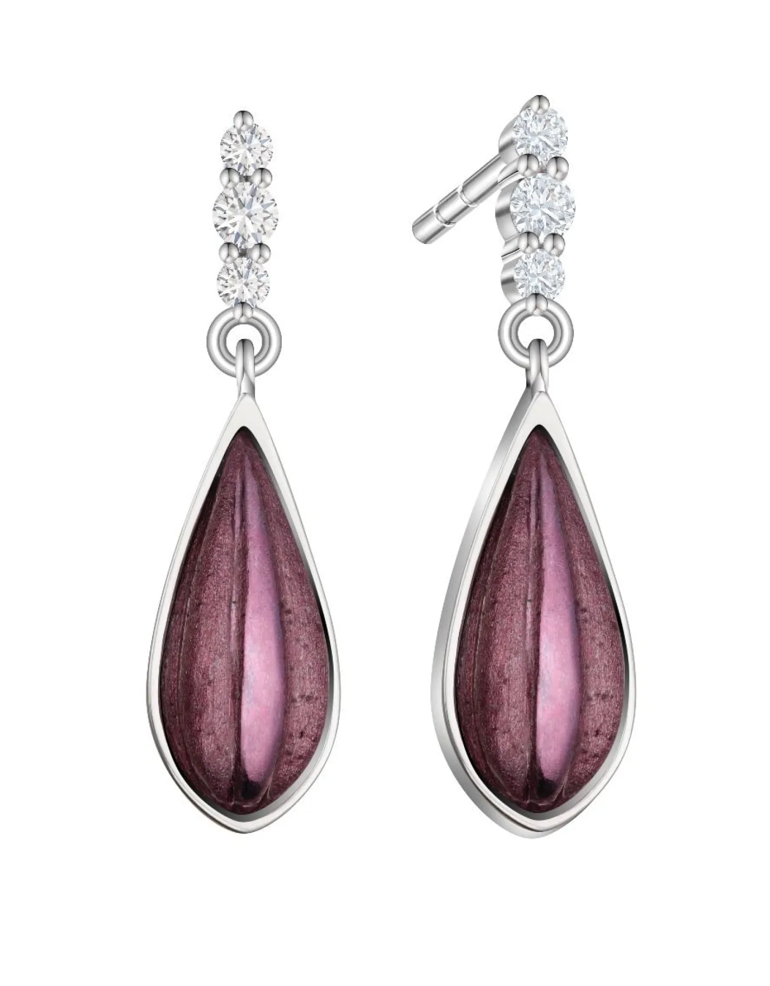 Lee Hwa Jewellery Earrings-PURPLE GOLD