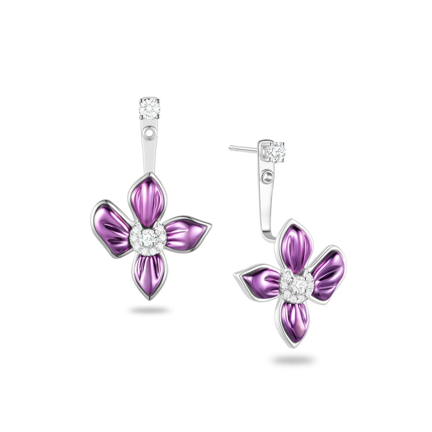 Lee Hwa Jewellery Earrings-PURPLE GOLD