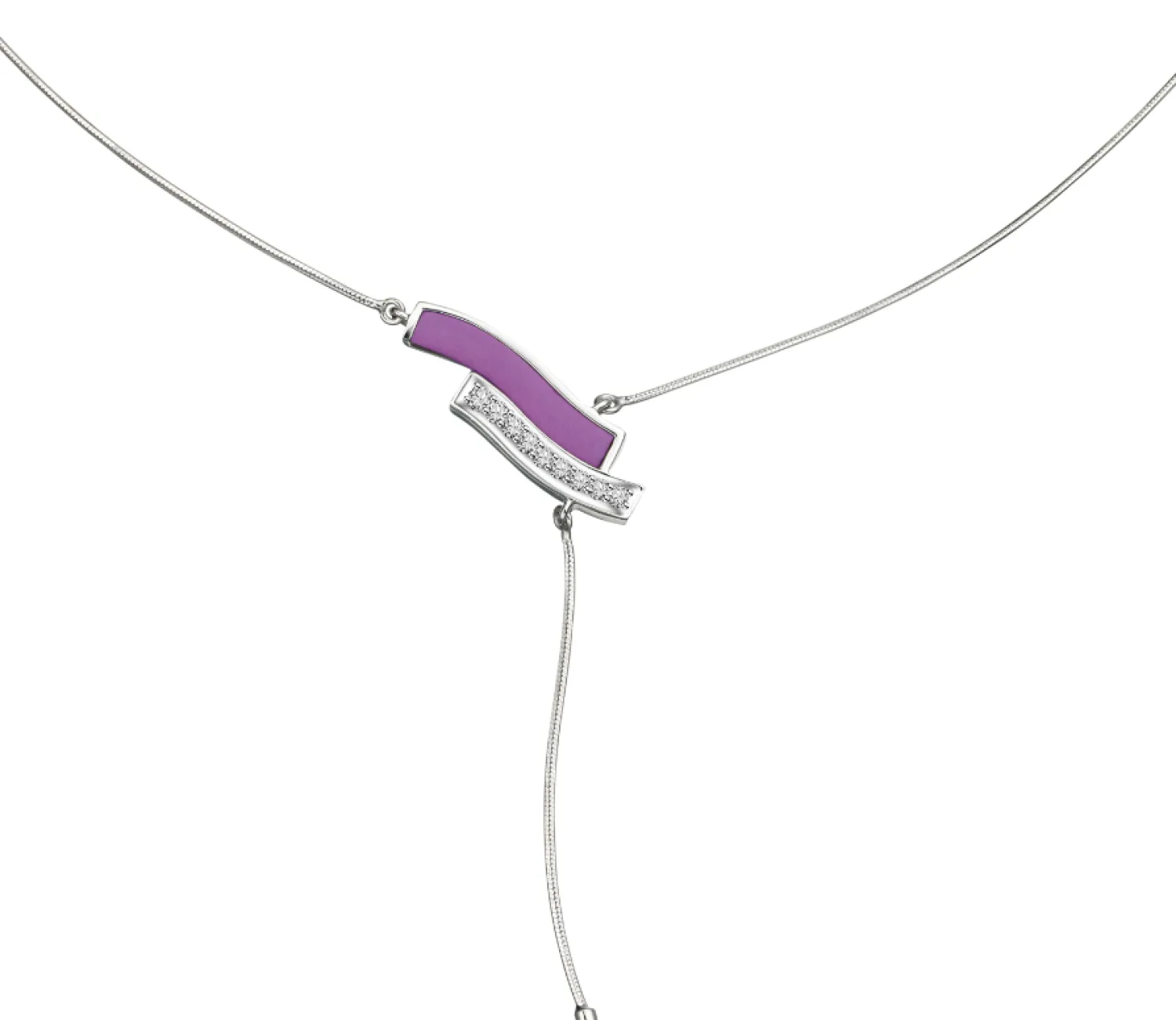 Lee Hwa Jewellery Necklaces-PURPLE GOLD