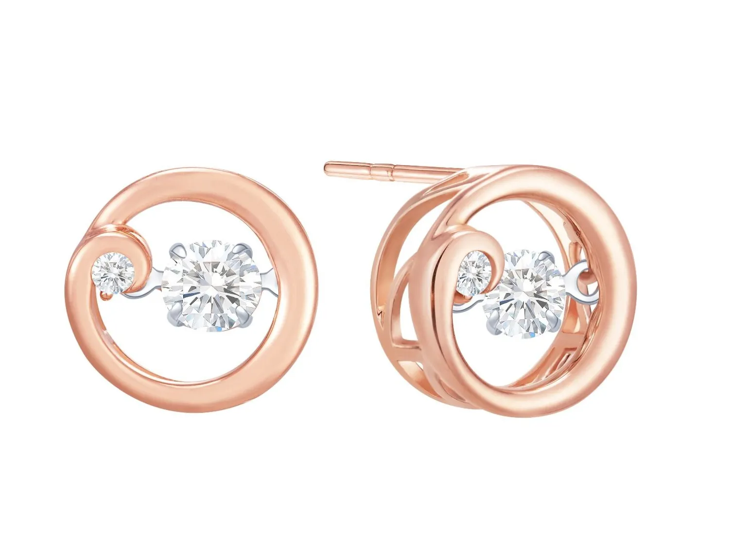 Lee Hwa Jewellery Earrings-TWINKLE & SWING STAR